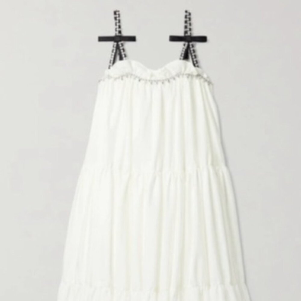 Beulah Rhinestone Tiered Babydoll Dress